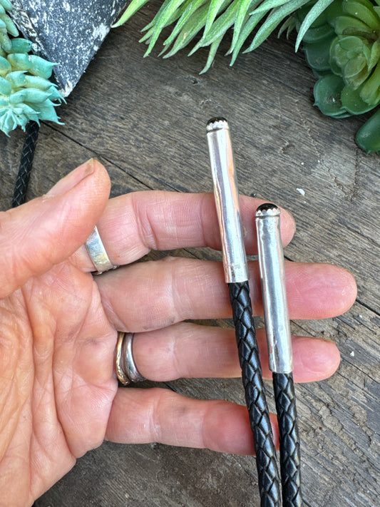 Sterling Silver And Fossilized Mako Shark Tooth Bolo Tie