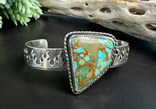 Flaming Hot Turquoise Cuff