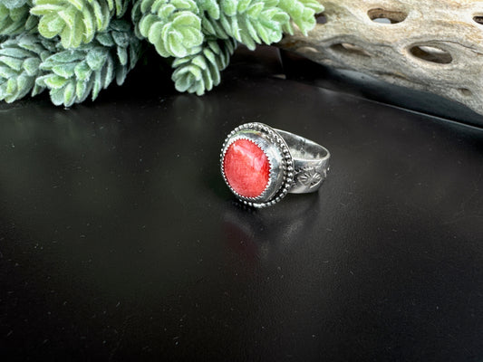 Spiney Oyster & Sterling Silver Ring