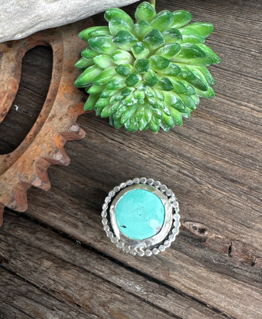 Sterling Silver & Turquoise Ring - High Desert Sky Ring