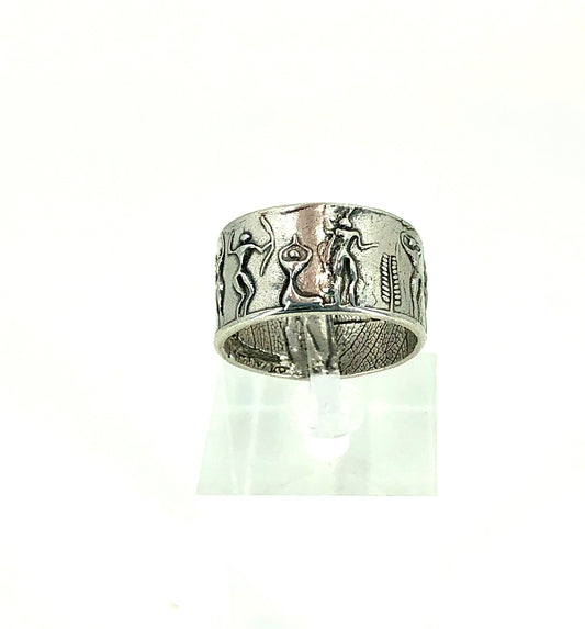 Ancient Peoples Sterling Ring