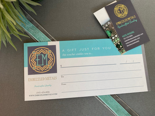 Embezzled Metals Gift Cards