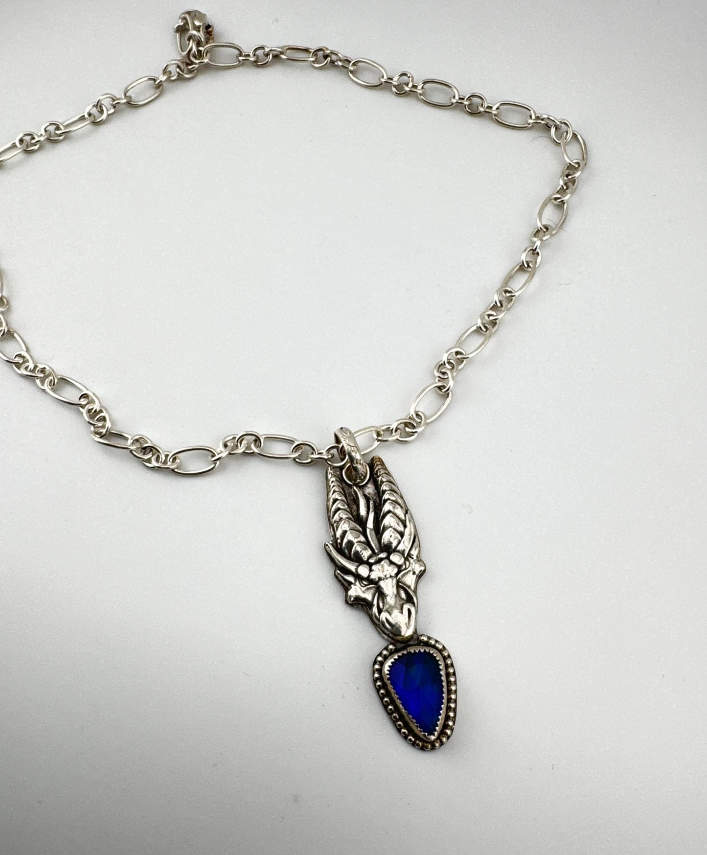 Sterling Silver Gargoil Talisman Necklace