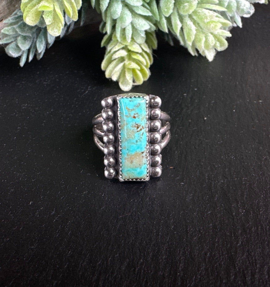 Sterling Silver And Gemstone Bar Rings - Triple Band Adjustable