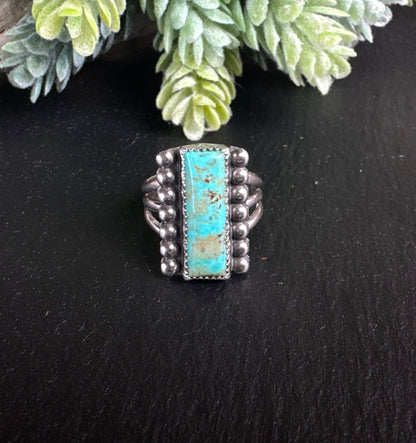 Sterling Silver And Gemstone Bar Rings - Triple Band Adjustable