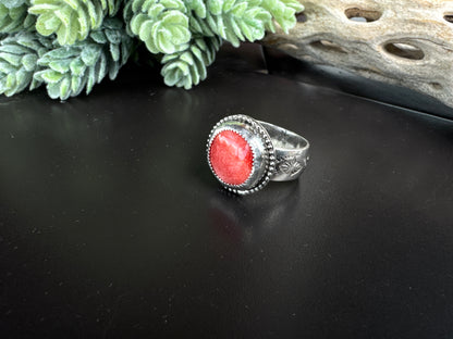 Spiney Oyster & Sterling Silver Ring