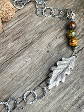 Load image into Gallery viewer, Fossilized Ammonite Sterling Silver Statement Necklace

