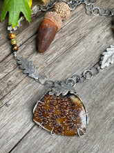 Load image into Gallery viewer, Fossilized Ammonite Sterling Silver Statement Necklace
