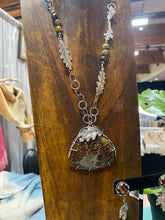 Load image into Gallery viewer, Fossilized Ammonite Sterling Silver Statement Necklace
