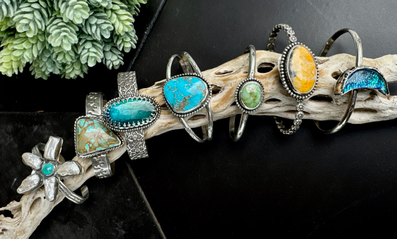 Flaming Hot Turquoise Cuff
