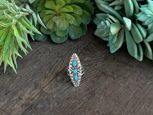 Load image into Gallery viewer, Triple Kingman Totem Ring
