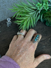 Load image into Gallery viewer, Triple Kingman Totem Ring
