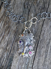 Load image into Gallery viewer, Secrets-Sterling Silver Garden Lady Gemstone Neckace
