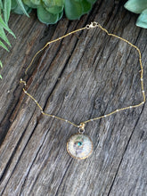 Load image into Gallery viewer, The Luna Mixed Metal Necklace - Sterling Silver, 14k Gold-Filled And Blue Topaz Pendant
