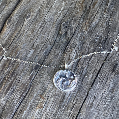 Catch The Wave - Sterling Silver And Diamond CZ’s