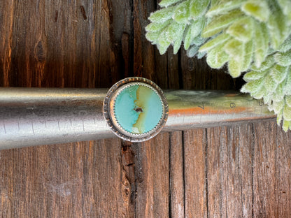 Turquoise Statement Ring - Aqua Blue/Green Turquoise With Amazing Matrix