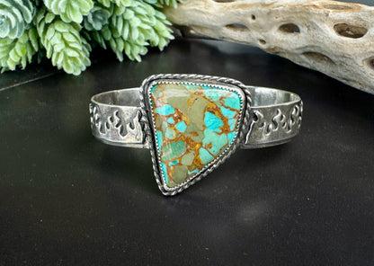 Flaming Hot Turquoise Cuff