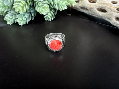 Spiney Oyster & Sterling Silver Ring