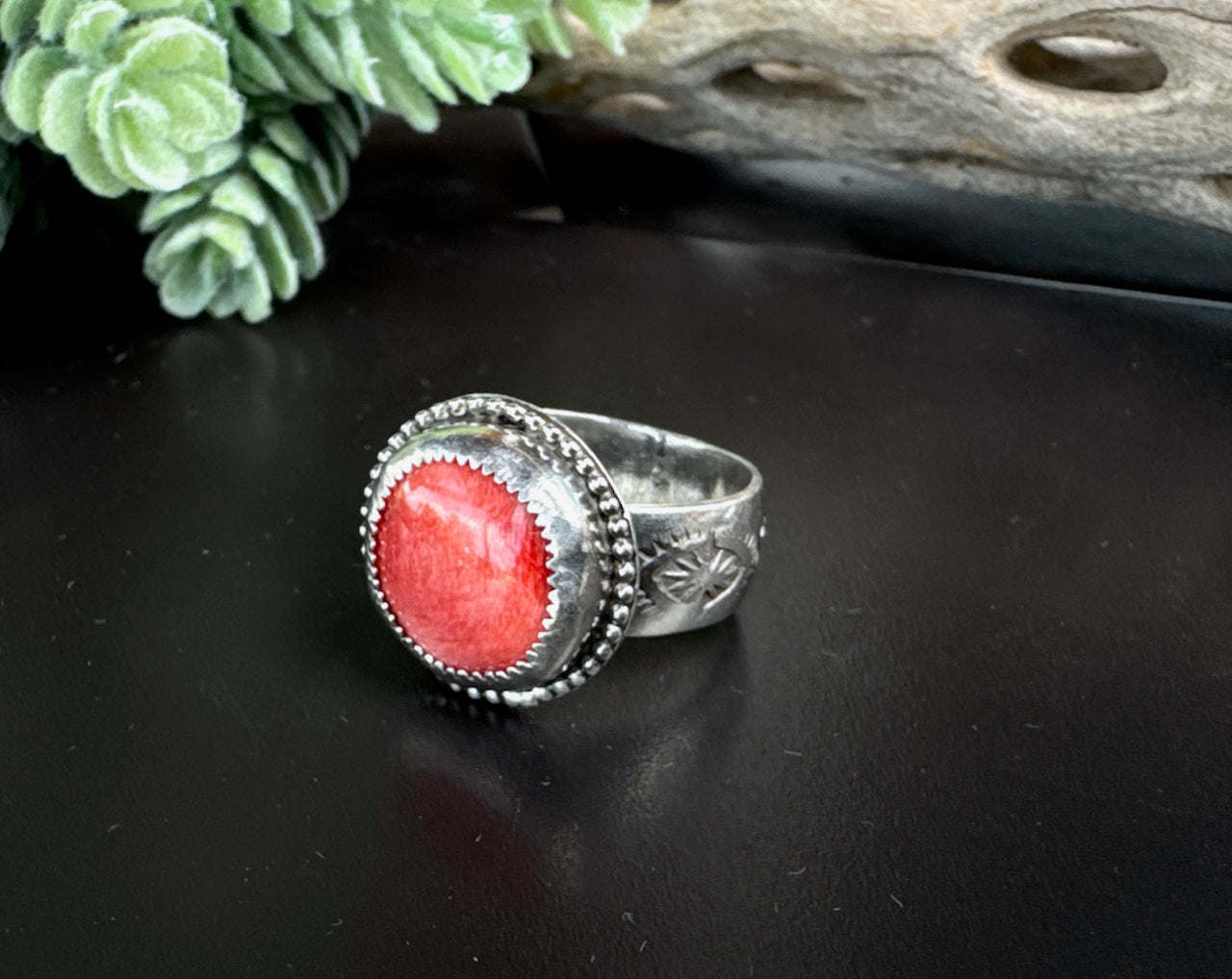 Spiney Oyster & Sterling Silver Ring