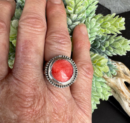 Spiney Oyster & Sterling Silver Ring