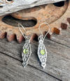 Baja Lime Earrings - Peridot And Sterling Silver Dangle Earrings