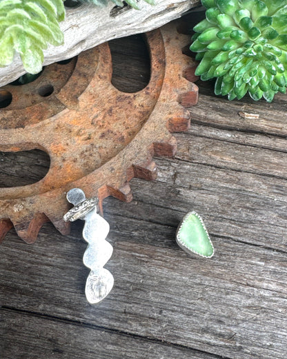 Shore Thing Cuff Earring - Sterling Silver & Sea Glass Cuff Earring