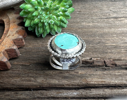Sterling Silver & Turquoise Ring - High Desert Sky Ring