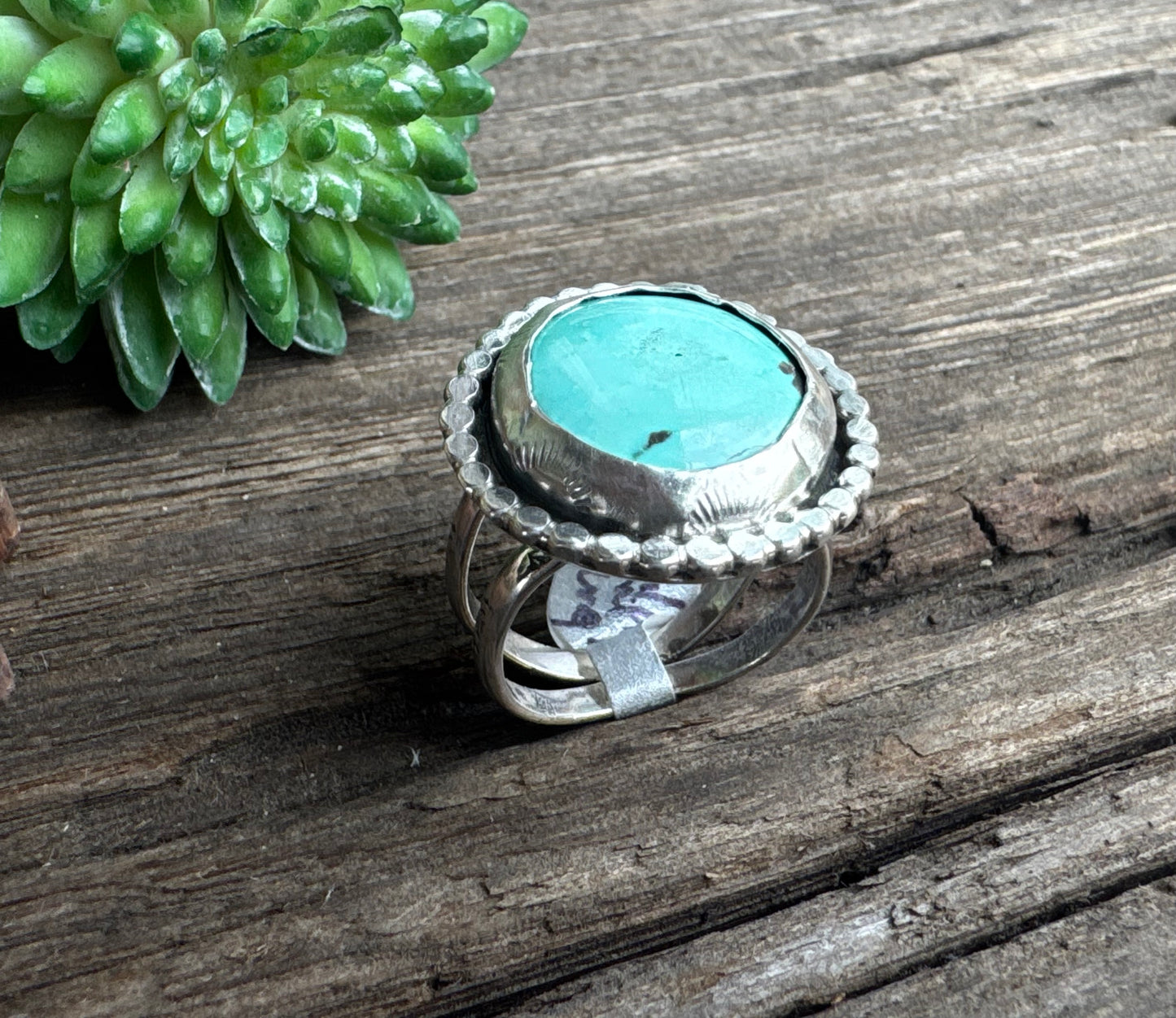 Sterling Silver & Turquoise Ring - High Desert Sky Ring