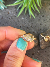 Load image into Gallery viewer, Golden Yellow Rutile Quartz And 14k Gold Fill Stacker Rings
