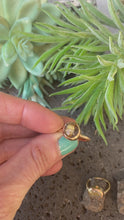 Load and play video in Gallery viewer, Golden Yellow Rutile Quartz And 14k Gold Fill Stacker Rings
