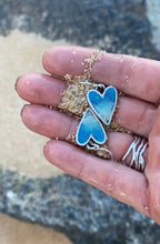 Load image into Gallery viewer, Ocean Wave Heart Earrings
