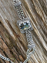 Load image into Gallery viewer, Labradorite And Sterling Silver Triple Gemstone Statement Necklace
