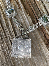 Load image into Gallery viewer, Labradorite And Sterling Silver Triple Gemstone Statement Necklace
