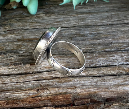 Labradorite And Sterling Silver Celestial Ring