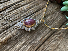 Load image into Gallery viewer, Beautiful Faceted Rose Cut Pink Sapphire In Sterling Silver And 14K Gold Filled
