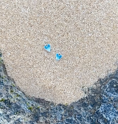 Ocean Wave Heart Pendant