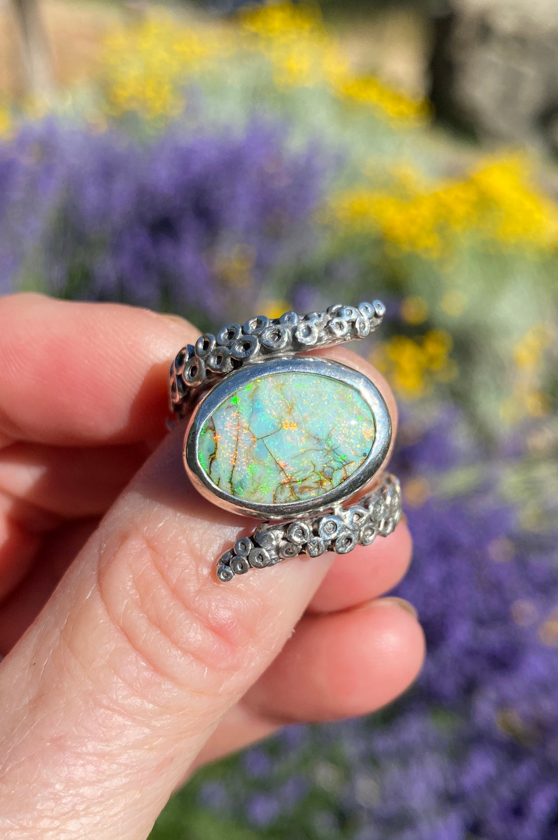 Monarch Opal Octopus Ring2