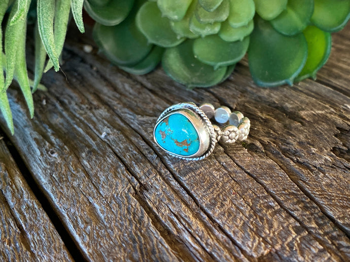 Kingman Turquoise and Sterling Silver Ring