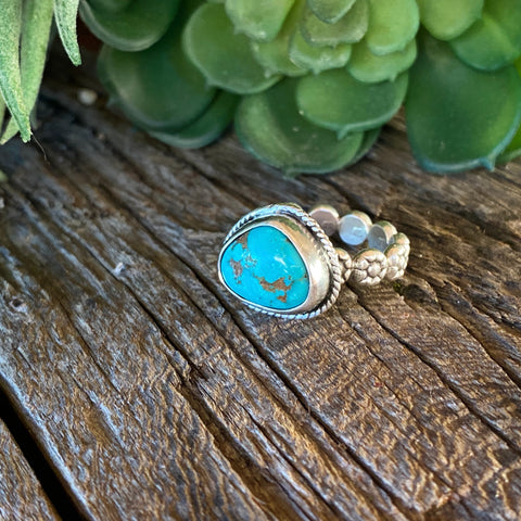 Kingman Turquoise and Sterling Silver Ring
