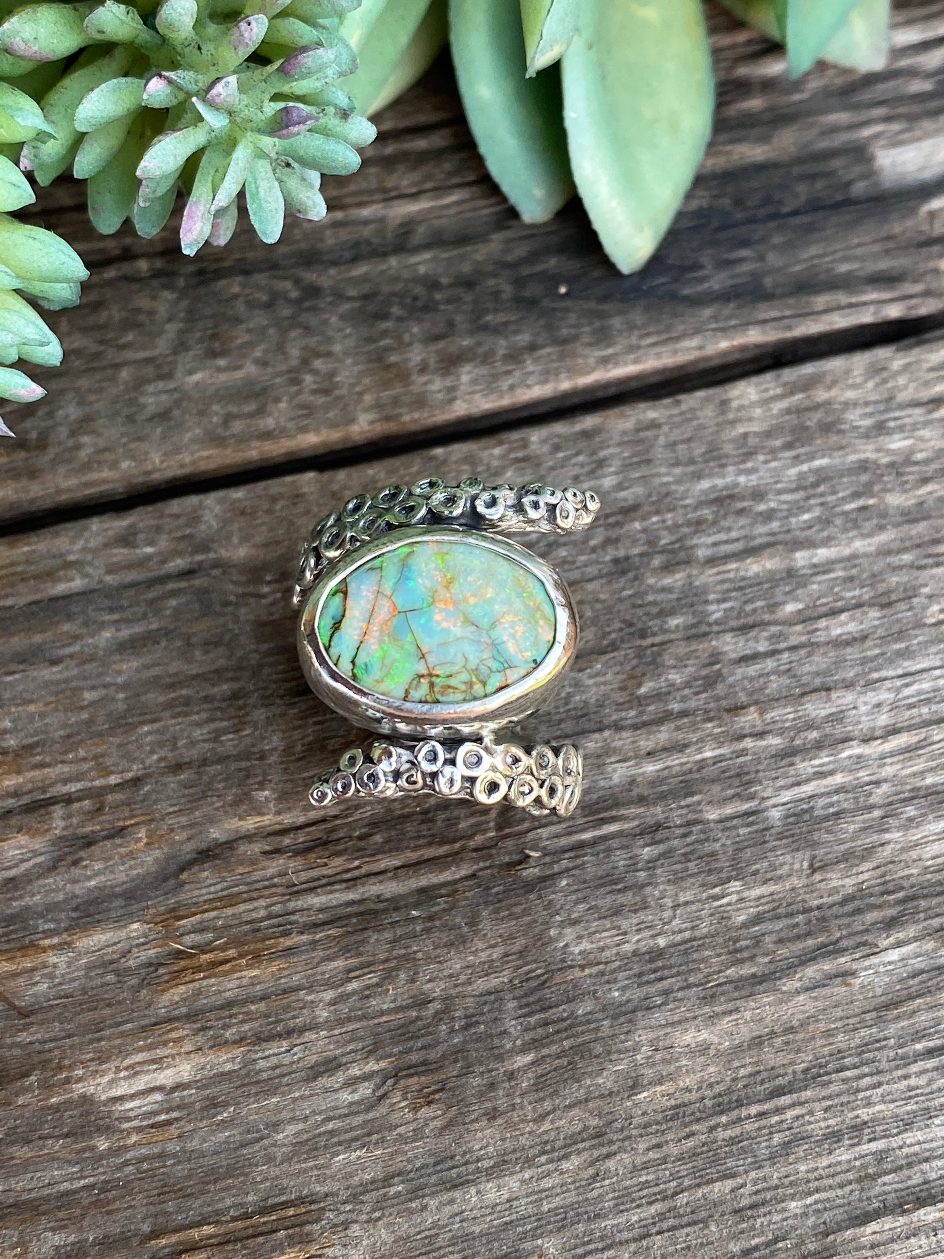 Monarch Opal Octopus Ring4