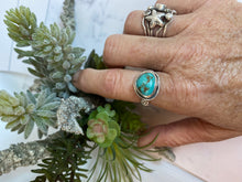 Load image into Gallery viewer, Kingman Turquoise and Sterling Silver Ring
