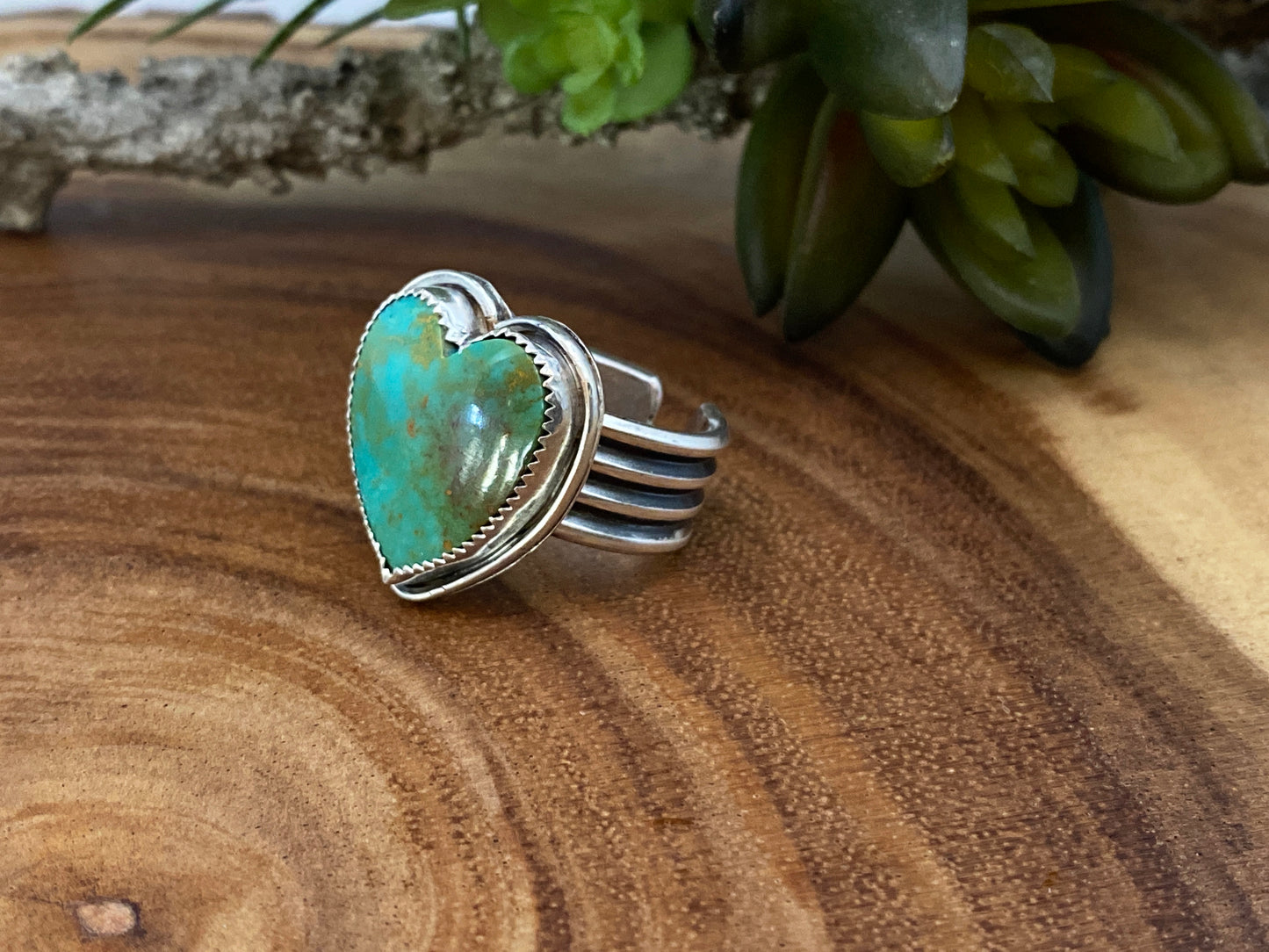 Turquoise Heart Statement Ring, Silver turquoise heart, turquoise silver, royston turquoise heart, unique silver heart turquoise ring stylish