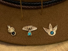 Load image into Gallery viewer, Gold Bronze And Gemstone Hat Pins, Scarf Pins And Tie Tacks
