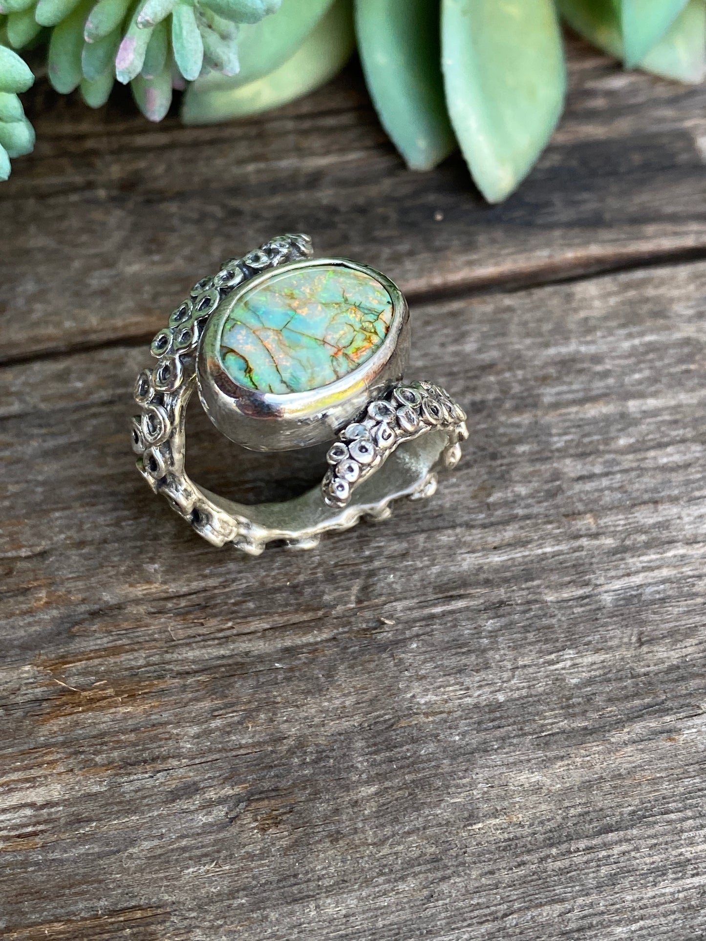 Monarch Opal Octopus Ring3