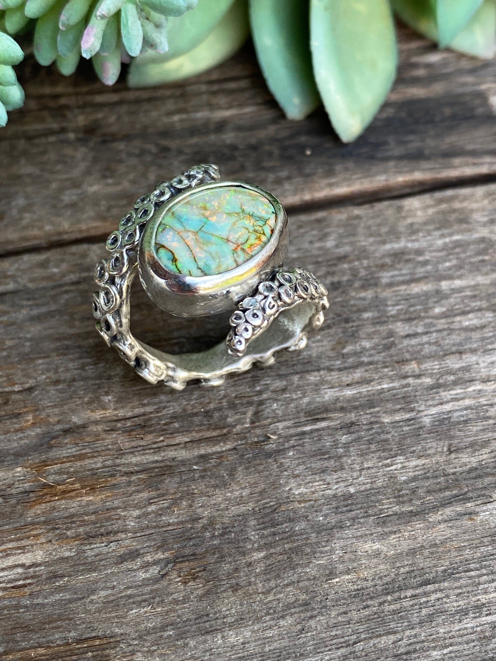 Monarch Opal Octopus Ring3