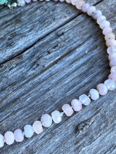 Load image into Gallery viewer, Pink Rose Quartz Gemstone Hand knotted Silk Necklace
