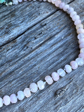 Load image into Gallery viewer, Pink Rose Quartz Gemstone Hand knotted Silk Necklace
