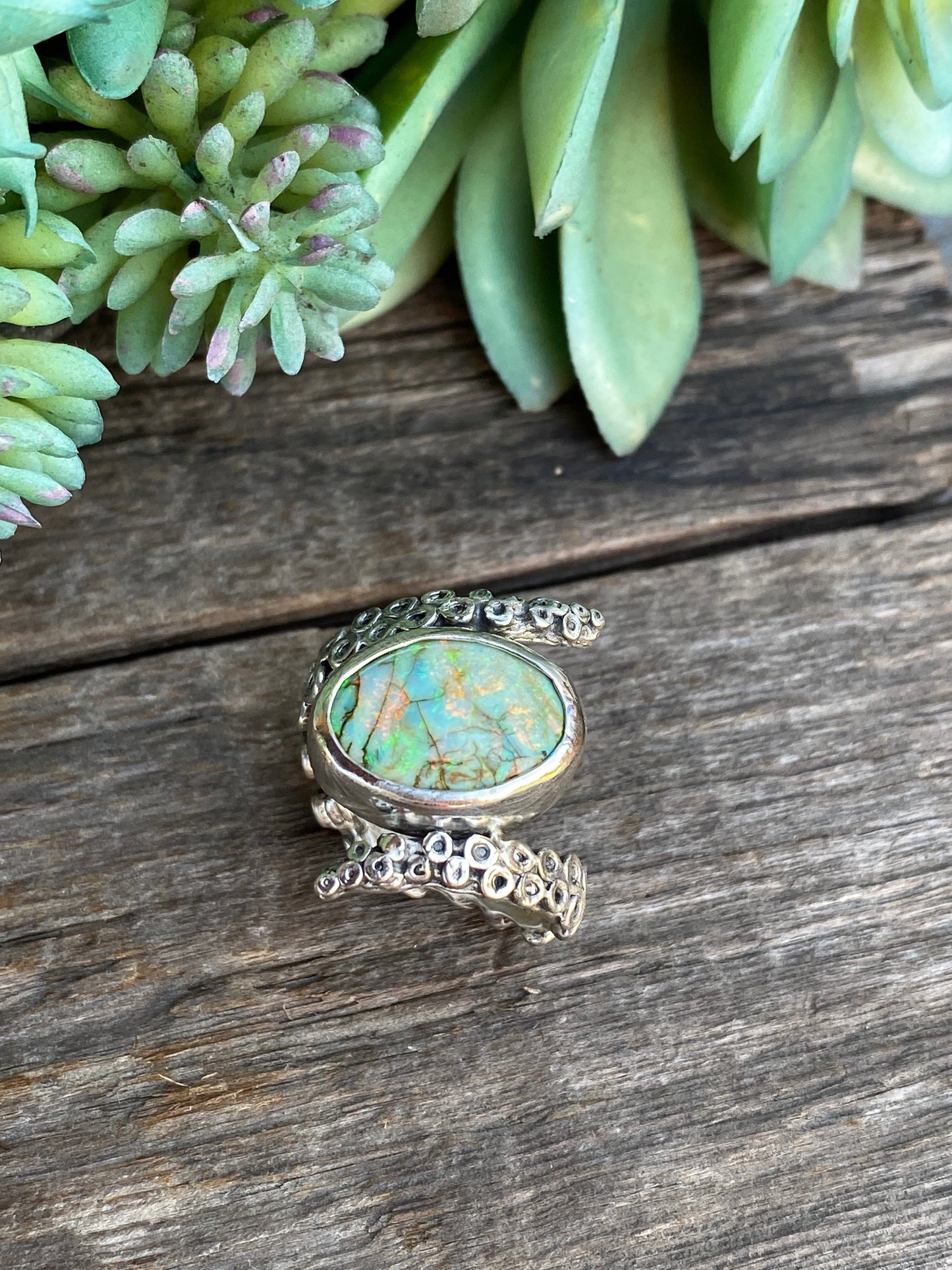 Monarch Opal Octopus Ring1